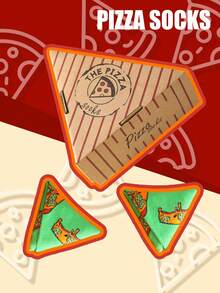 Một đôi tất dài đến giữa bắp chân nhiều màu sắc cực kỳ tiết kiệm, dành cho nam và nữ, kiểu dáng đôi trong hộp quà, tất hình pizza mềm mại, thiết kế sáng tạo lấy cảm hứng từ thực phẩm, thoải mái và đa năng. - Nhiều màu - Xem 4