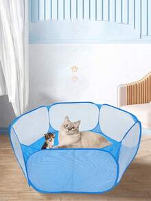 1 pieza Parque de ejercicio portátil para animales pequeños, Carpa de burbuja plegable para hámster para exteriores, Color aleatorio - Unitalla - Ver 3