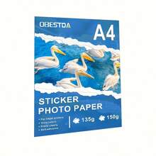 50 tờ giấy in ảnh tự dính, khổ A4/4R, giấy dán bóng dành cho máy in phun, kích thước 21.08 x 29.72 cm, định lượng 135 gsm (36 lb), bề mặt bóng cao cấp, bền màu và cho hình ảnh sống động. - 50pcs - Xem 9