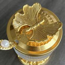 糖罐奶精套装，透明糖罐奶精壶，易于清洁，适用于咖啡台、厨房台面和房车。 - 金色 - 查看 6