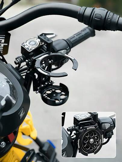 2 piezas Soporte plegable y retráctil para taza de bicicleta/motocicleta, portátil y ligero, adecuado para deportes, entregas, viajes, picnics