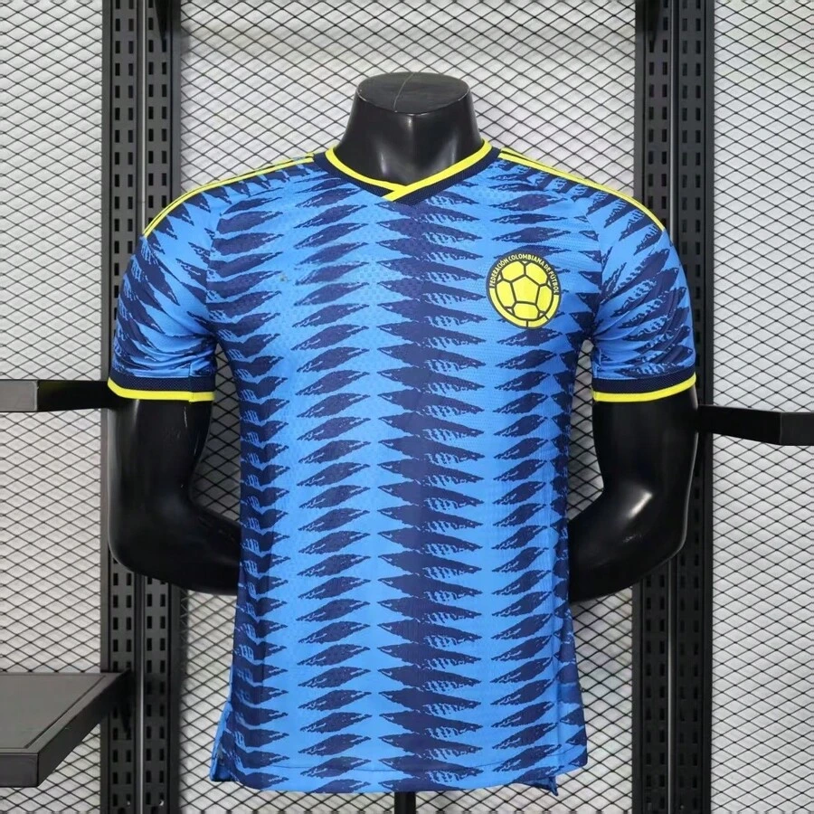2025 Colombia National Team Blue Pattern Soccer Jersey, Unisex ...
