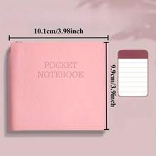3.9 Inch Mini Notebook With Pen, Pocket Planner, Portable Small Notepad - Square Pocket Storage Box, Colorful Notebook, Multiple Colors Available, With Elastic Band And Daily Checklist To Improve Work Efficiency - Ideal For Office, Stationery | Compact Design | High Quality Paper - A - View 8