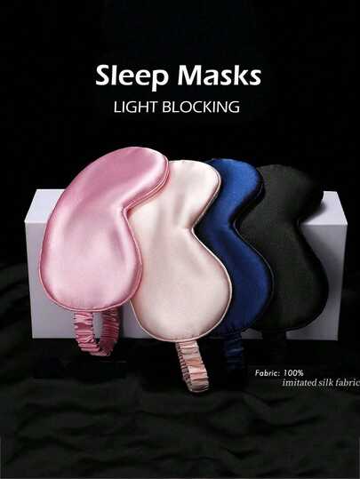 1 Piece Sleep Mask For Side Sleepers, Women And Men, Light-Blocking Eye Mask For Sleeping, 3D Contoured Sleep Mask, Soft Breathable Sleep Eye Mask With Adjustable Elastic Strap For Flights, Naps, School, Travel, Travel Accessories, Home Essentials, Eye Mask, Sleep Mask