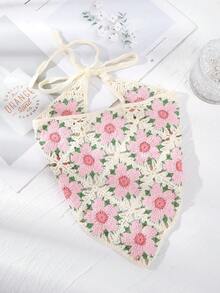 花卉钩编发带，波西米亚风，情人节礼物，头巾，发带，校园用品，大学秋冬发带，女士发饰，女士度假装扮 - 彩色 - 查看 3