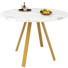 Dining Tables - White+Gold - View 12