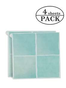 WoStick 4/10/20 张 9 英寸 x 9 英寸厨房防溅板自粘贴纸，浴室防水方形瓷砖贴纸 - 薄荷奶油绿 - 海鹽方糖 - 查看 14