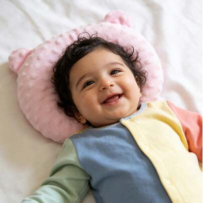 1 pieza Almohada en forma de U suave y transpirable para bebé, adecuada para niños de 0 a 3 años, para uso en todas las estaciones, ideal para viajes, regalo perfecto para el Día de la Madre, San Valentín, Pascua