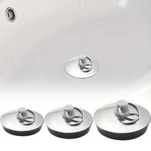 3 Sizes Universal Stainless Steel Faucet Splash Guard, Suitable For Bathtub, Kitchen And Bathroom, With Splash Ring - Silver - View 1