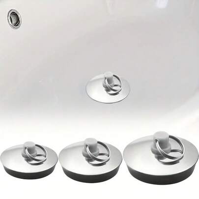 3 Sizes Universal Stainless Steel Faucet Splash Guard, Suitable For Bathtub, Kitchen And Bathroom, With Splash Ring