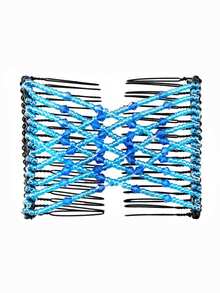 MH 1 buc pieptene magic pentru păr, pieptene dublu elastic, agrafe de păr cu mărgele elastice pentru femei și fete, coafură vintage, accesorii multifuncționale pentru păr, extensie de coc, agrafe de coafat, vară, vacanță, călătorie, festival, petrecere - Multicolor - Vizualizare 10