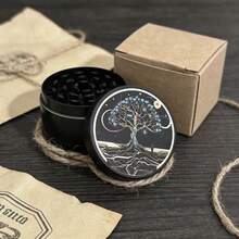 四层手动金属研磨机，赛博朋克树主题设计 - 查看 7