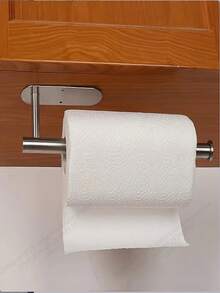 Giá đựng giấy vệ sinh bằng thép không gỉ, giá để giấy vệ sinh phòng tắm, hộp đựng giấy vệ sinh tự dính, giá đựng giấy cuộn phòng tắm. - màu đen - Xem 7