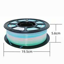 Cuộn 1kg nhựa PETG cao cấp 1.75mm dùng cho máy in 3D, độ tương thích 99.9% với máy in FDM, hiệu ứng chuyển màu cầu vồng sống động, bao bì hút chân không chống ẩm, hỗ trợ các dự án sáng tạo. - Màu chuyển sắc - Xem 8