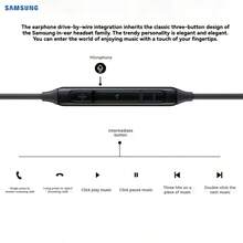 Samsung Type-C AKG Wired In-Ear Headphones, Global Version With Controller, In-Ear, Black/White With Earbuds - View 8