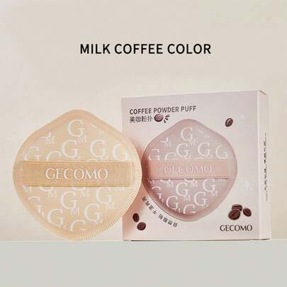 1 st. tjock sminksvamp med hög studs, sömlös täckning, jämn applicering, lätt att rengöra, droppformad med låsta kanter, lämplig för torr och våt användning, deformationstålig, perfekt för nybörjare och daglig smink, foundationverktyg