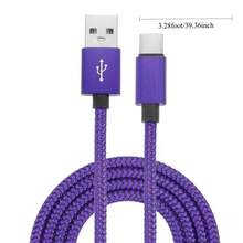 60W USB Type-C 数据线，适用于智能手机快充，采用长尼龙编织设计。这款 USB-A 转 USB-C 充电线兼容 17/16 Pro Max/15 系列、Pro、Air/5 以及 Galaxy S22、S21、S20 Ultra。 - 彩色 - 查看 8