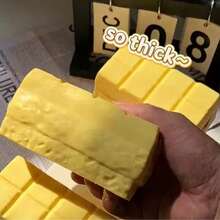 1个巧克力慢回弹玩具 - 布朗尼蛋糕造型 - 食物造型 - 慢回弹 - 柔软湿润 - 解压玩具 - 生日礼物 - 完美礼物 - 收藏品 - 彩色 - 查看 10