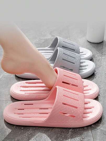 1足 バスルームスリッパ ソフトソール、ユニセックス 室内/ホテル/シャワー/自宅用 防水 滑り止め サンダル、スパスリッパ