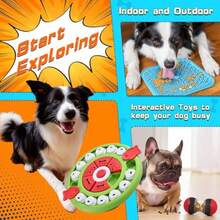 QILP Dog Puzzle Feeder For Small/Middle Breeds - Adustable Treat Dienser Fun Ow Feeder Puppy Enricent Training Toy Pet Interactive T Lick  D To Keep Dog/Cat Bu - 藍色 - 查看 7