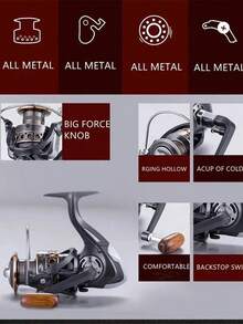 PENN New Metal Fishing Reel, Smooth Drag Fishing Reel Suitable For Saltwater And Freshwater Fishing, Spinning Reel - Multicolor - View 6