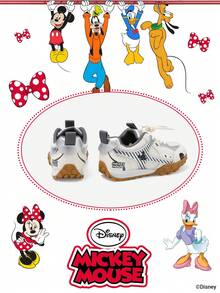 Disney Sản phẩm hợp tác chính thức với Mickey Mouse | Một đôi giày thể thao trẻ em, phù hợp cho sinh hoạt hàng ngày, lễ hội, thể thao và hoạt động ngoài trời. Giày ôm sát chân, chống trơn trượt, chống mài mòn và thoáng khí (Giày thể thao bé trai, giày ván trượt bé trai, giày thể thao trẻ em, giày thể thao bé gái, giày ván trượt bé gái) - Xám - Xem 3