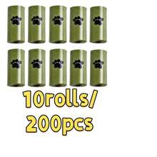 10 cuộn/200 túi đựng chất thải thú cưng, cuộn túi đựng rác thú cưng di động, túi đựng chất thải thú cưng bền, chống rò rỉ, đồ dùng vệ sinh cho thú cưng, túi đựng phân chó. - Nhiều màu - Xem 5