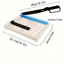 LOVEWE 1pc A4 Guillotine Cutter Paper, Paper Slicer With Safety Guard And Blade Lock, Lightweight, Portable, 12 Sheet Easy-To-Use, Cutting PVC, Iron Sheet, Leather, Photos, Nonwovens, For Home & Office,Christmas,Christmas Paper Cutting,Christmas Packaging Cutting - 均碼 - 查看 8