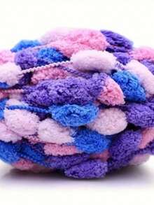 CLSUPER Thick Chenille Plush Yarn, Gradient Color Soft Yarn, Suitable For Crochet, Handmade Knitting DIY Blankets, Carpets, Pillows, Mats, Home Decor - Multicolor - View 29