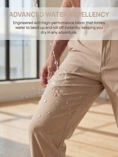MASKERT Men's Business Casual Pants, Golf Pants, Fitness Outdoor Sports Pants, Comfortable Breathable Trousers