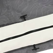 Outsunny Replacement Mosquito Netting For Gazebo 10' X 13' Black Screen Walls For Canopy With Zippers For Parties And Outdoor Activities, White - White - View 8
