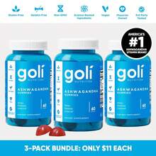 3 Bottles Of Goli Ashwagandha & Vitamin D Gummy - Mixed Berry, KSM-66, Vegan, Pl - 1 - Xem 8
