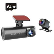 Cámara de salpicadero con doble lente, 4K frontal + 1080P trasera, pantalla IPS de 2.5", mini cámara de coche con aplicación, WiFi incorporado y sensor G, ángulo de visión de 170°, monitor de estacionamiento las 24 horas, visión nocturna, WDR, grabación en bucle, compatible con tarjeta de hasta 256GB - A - Ver 9