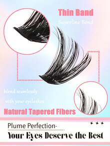 30片装假睫毛套装，高容量，热熔自然款，新手友好型DIY单簇假睫毛套装，睫毛簇套装，假睫毛，假睫毛 - D - 查看 6