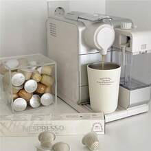 Coffee Capsule Storage Box With Lid, 5 Inch X 5 Inch Acrylic Storage Box, Suitable For VertuoLine Capsules, Storage, Coffee Capsules, Tea Bags, Candy Storage And Organization Container, Transparent Box For Home And Office - Transparent - View 4