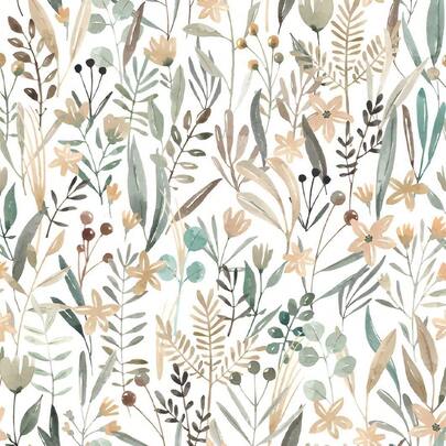 1 cuộn giấy dán tường hoa văn tự dính - Biến đổi tức thì bất kỳ căn phòng nào với giấy dán tường tự dính có thể tháo rời, thích hợp trang trí phòng trẻ sơ sinh và phòng bé gái, trang trí tường theo phong cách mùa thu.