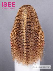 ISEE Hair Upgrade Wear And Go 无胶水波纹挑染 6*4 透明蕾丝闭合假发 钢琴色 未经加工真人发 180% 密度 18-28 英寸假发 自然无胶蕾丝假发 女士 - S4/27 - 查看 5