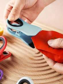 3pcs Chip Clips, Multi-Color Food Packaging Clips, Multipurpose Refrigerator Magnets, Household Magnetic Clips, Food Storage Bag Clips, Snack Bag Clips, Chip Bag Clips, Versatile Food Storage Clips Suitable For Various Plastic Bags And Snack Bags, Great For Kitchen Organization And Storage - Multicolor - View 9