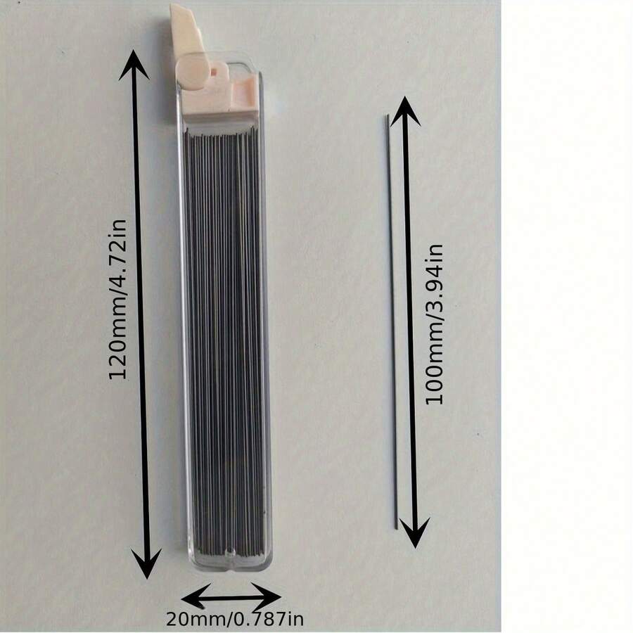 Minimalist Office Automatic Mechanical Pencil Refill, Super Large Capacity 2B Lead 0.5mm/0.7mm Pencil Lead - 9041 - View 1