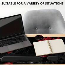 4 pezzi Set di tappetini da mouse da gioco con design di paesaggio con luna rossa e albero cremisi, include poggiapolsi per tastiera, poggiapolsi ergonomico per mouse e sottobicchiere per scrivania, grande tappetino da scrivania con supporto per i polsi, ideale per ufficio domestico, gaming e decorazione da scrivania - Visualizzare 5