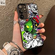 Typographic Style Cartoon Character Collage 1 Suitable For Galaxy S25ULTRA,S24PLUS,S23FE,S21PRO,S22,S20+,A03S,A05S,A14,A31,A53,A34,A10,A04E,M04,A33,A35,A55,A72,A71,A70,A22,A16,A06,A20S,A54 Special Mobile Phone Case, Anti-Fouling, Fashionable, , Color Silver Imd - Mixed Colors - View 7