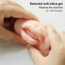 硅胶唇部练习垫，3D张嘴唇部模型，带牙齿纹理，柔软硅胶口腔练习皮肤，适用于纹眉和半永久化妆师，也是纹身师和初学者的理想选择——唇部着色和纹身训练的必备工具——硅胶口腔模型，纹身练习皮肤 - 查看 6