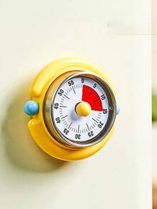 1个带闹钟的厨房烹饪定时器，多巴胺色机械定时器，厨房烹饪定时器，烤箱定时器，机械厨房定时器，磁性厨房烹饪定时器，可视时间管理闹钟，无需电池的机械定时器，厨房配件，家居装饰 - 彩色 - 查看 8