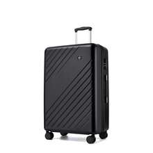 Suitcase Luggage Set 20 Inch Cabin Carry On 24 Inch Medium Check In 28 Inch Large Check In ABS + PC Hard Shell With 360 Silent Spinner Wheels Number Lock For Holiday Business Family Travel Black - Black - View 14