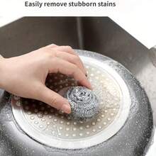 2 件装厨房不锈钢清洁刷 - 无需充电，可用作洗碗刷、锅刷、炉灶刷、不锈钢丝刷、钢丝球 - 2pcs - 查看 10