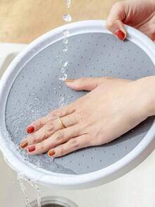 1个白色/灰色斜角旋转收纳架，旋转式厨房橱柜整理架 - 彩色 - 查看 2