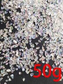 20-50g Colorful AB Transparent Colored Decorative Glass Crushed Stones, Asymmetrical Shape DIY Decoration Materials - Multicolor - View 13