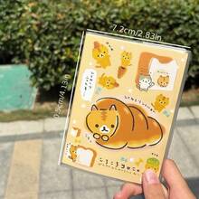 1 cuốn sổ tay bỏ túi hình mèo bánh mì dễ thương ngẫu nhiên, sổ ghi nhớ hoạt hình chất lượng cao, sổ tay học sinh di động. - sổ tay - Xem 2