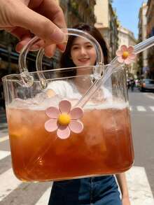 1个高品质手提包，内含大容量透明玻璃杯，适用于酒吧、葡萄酒和鸡尾酒。 - 彩色 - 查看 7