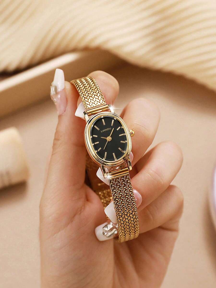 LIANDU LIANDU 女士时尚石英表，款式新颖，功能多样，设计小巧优雅，适合日常佩戴，也是生日礼物、返校礼物、感恩节礼物、浪漫场合礼物的理想之选。